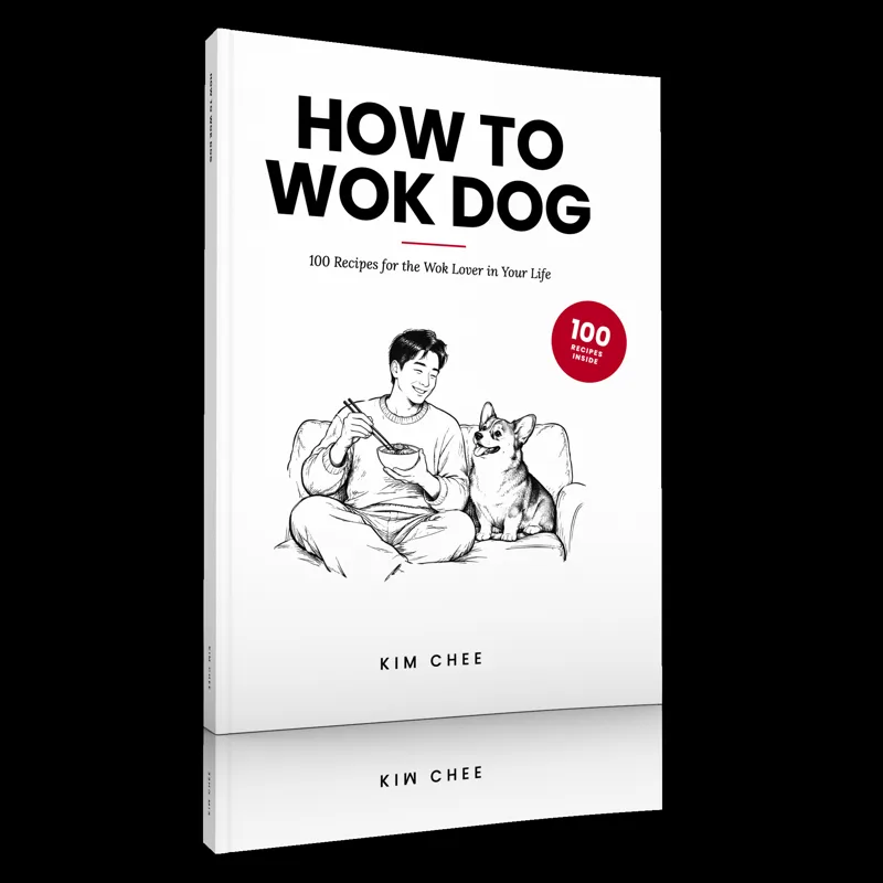 How to Wok DOG cookbook cover by Kim Chee